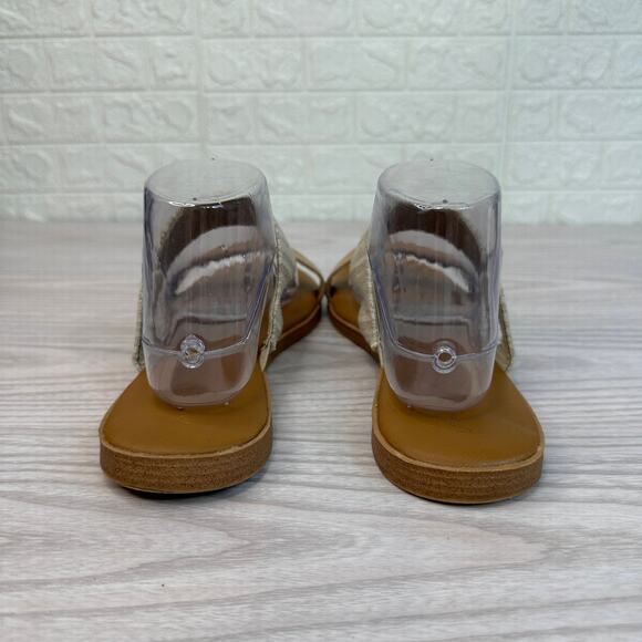 Universal Thread Slide Sandals Women’s US 10 Tan Open Toe Flat Slip On Comfort - Picture 5 of 10